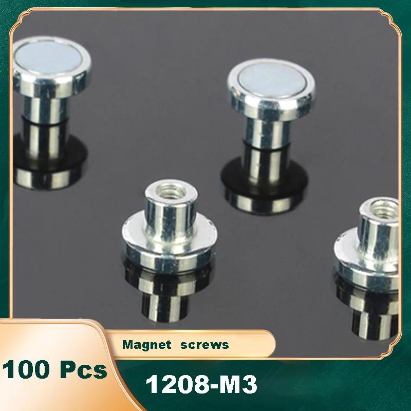 100 Pcs 1208-M3 Led Module Magnet Screws For Indoor Led Display Modules  Inside Thread  Led Screen Magnet Screw